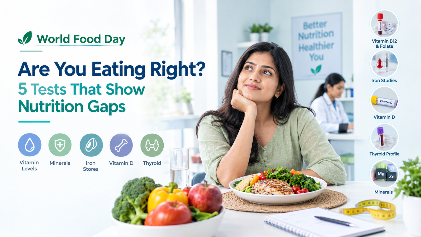 World Food Day - Are You Eating Right? 5 Tests That Show Nutrition Gaps