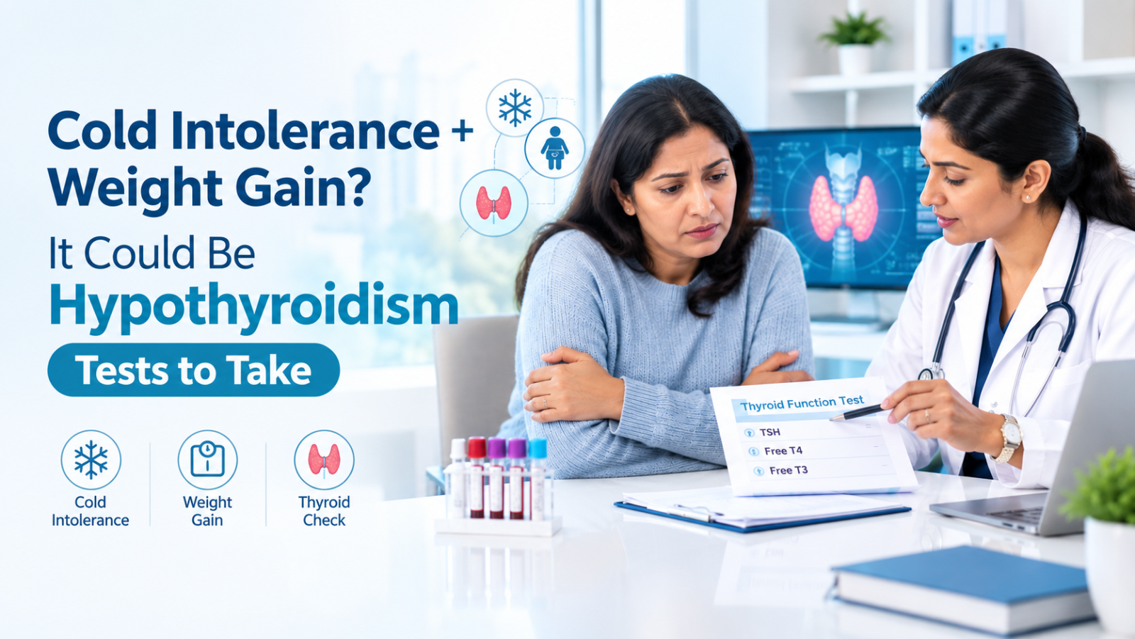 Cold Intolerance and Weight Gain? It Could Be Hypothyroidism - Tests to Take