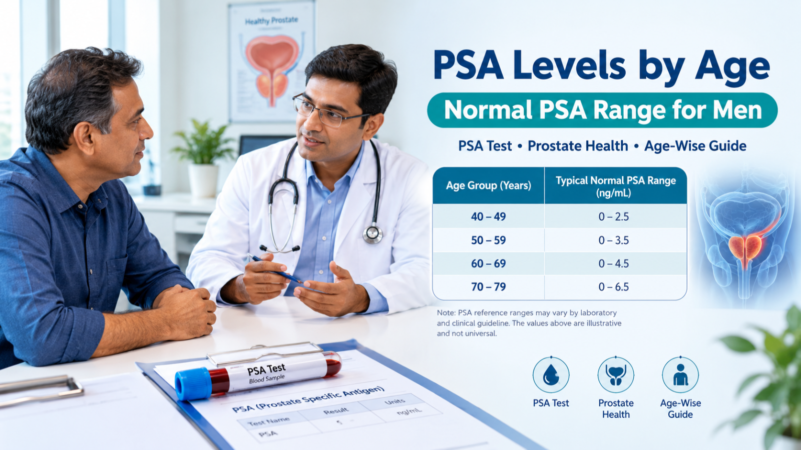 PSA Levels by Age Chart - Normal PSA for Men