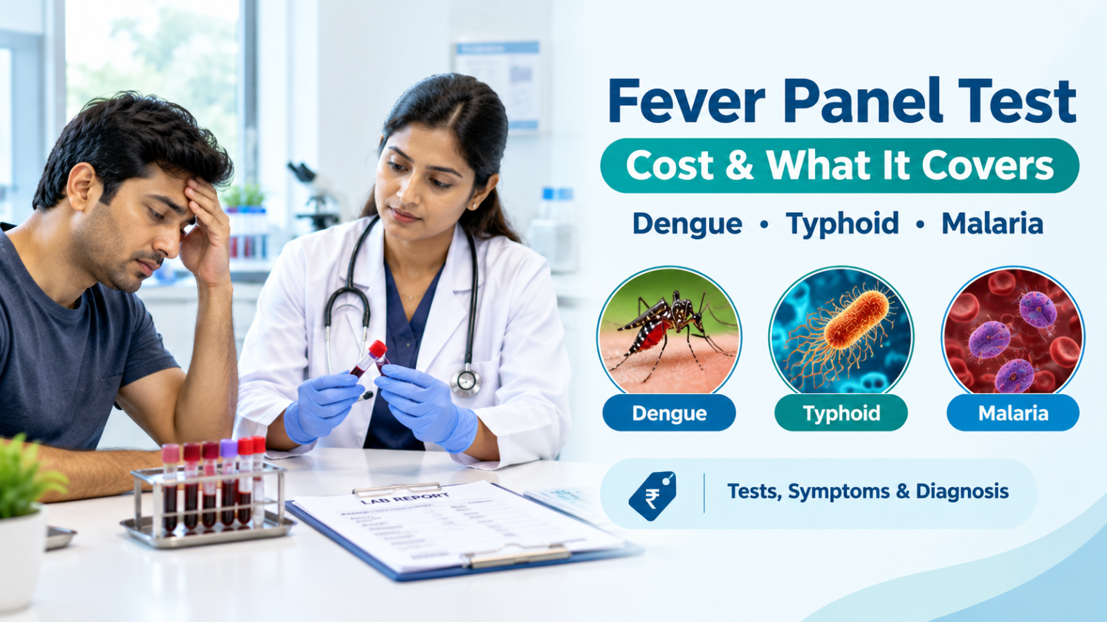 Fever Panel Test in Bangalore - Cost and What It Covers (Dengue, Typhoid, Malaria)