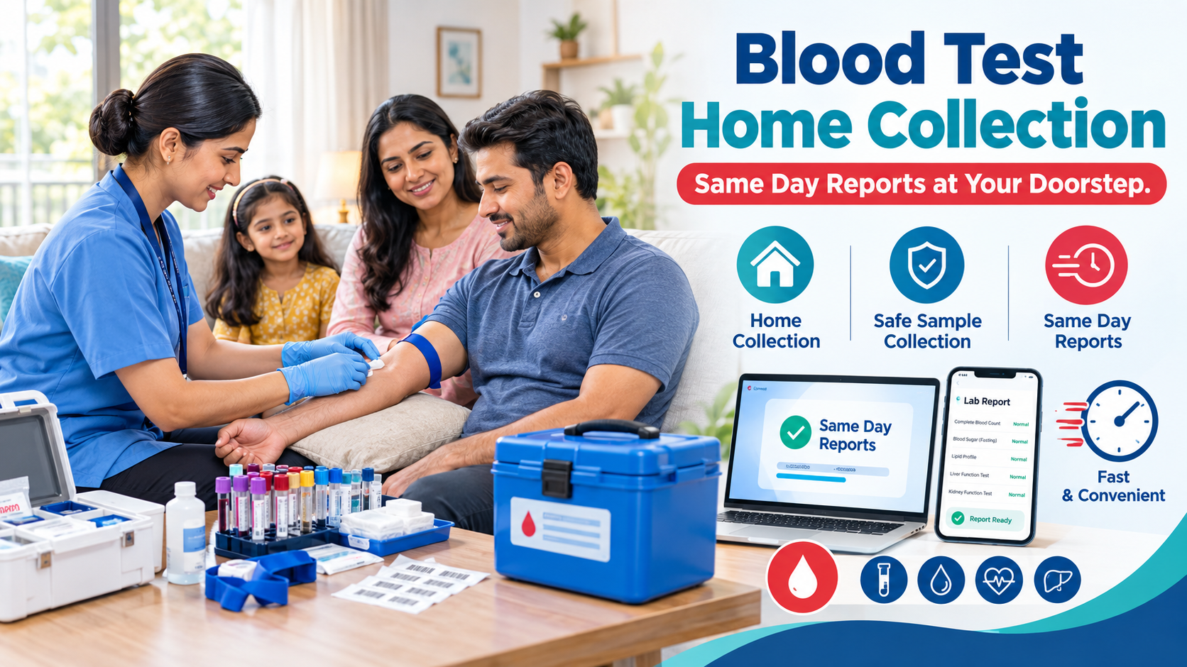 Blood Test Home Collection in Hoodi and ITPL - Same Day Reports