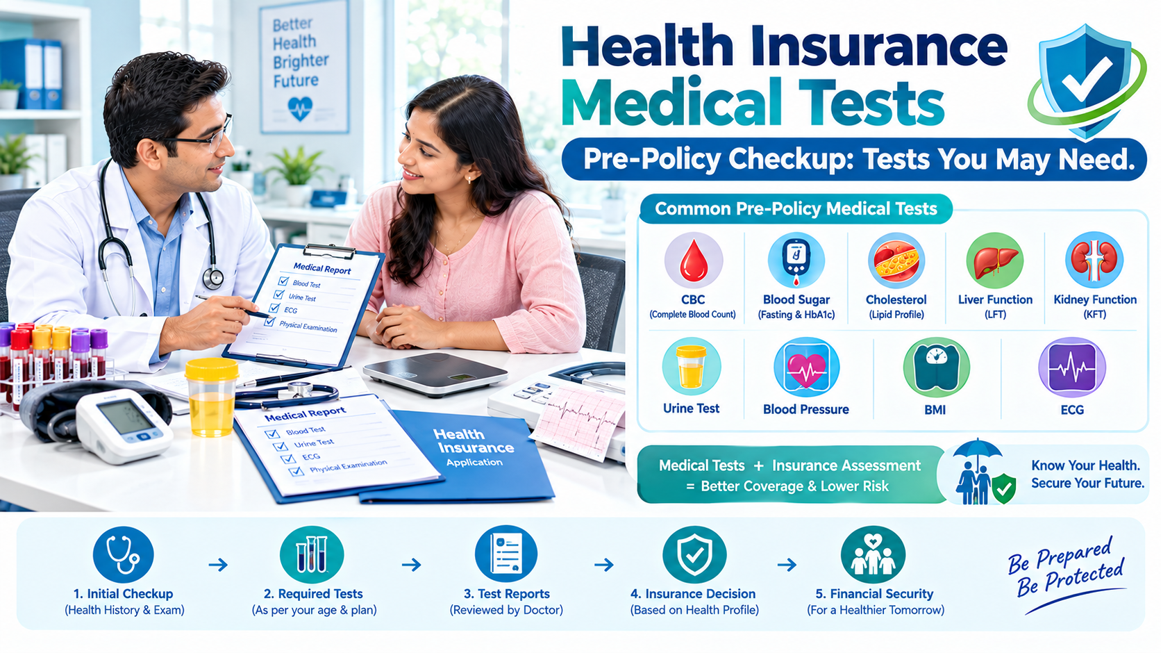 Health Insurance Medical Tests in Bengaluru - Pre-Policy Checkup List
