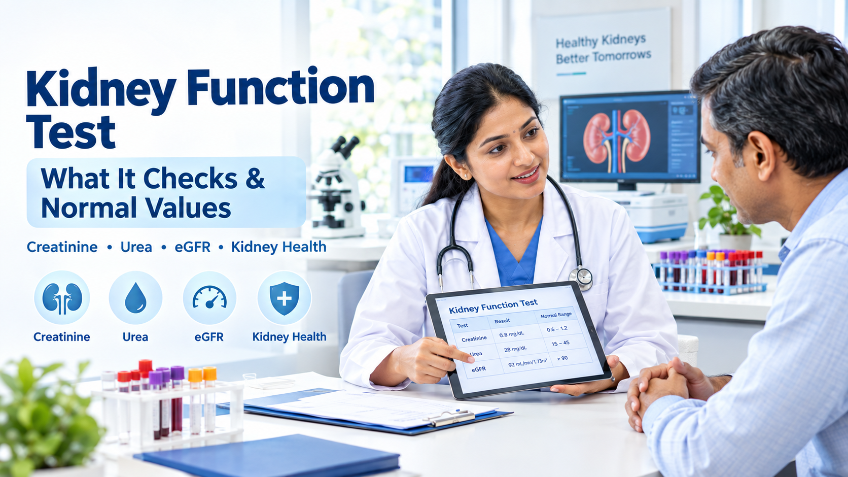 Kidney Function Test Cost in Bengaluru - Creatinine, Urea, eGFR Price