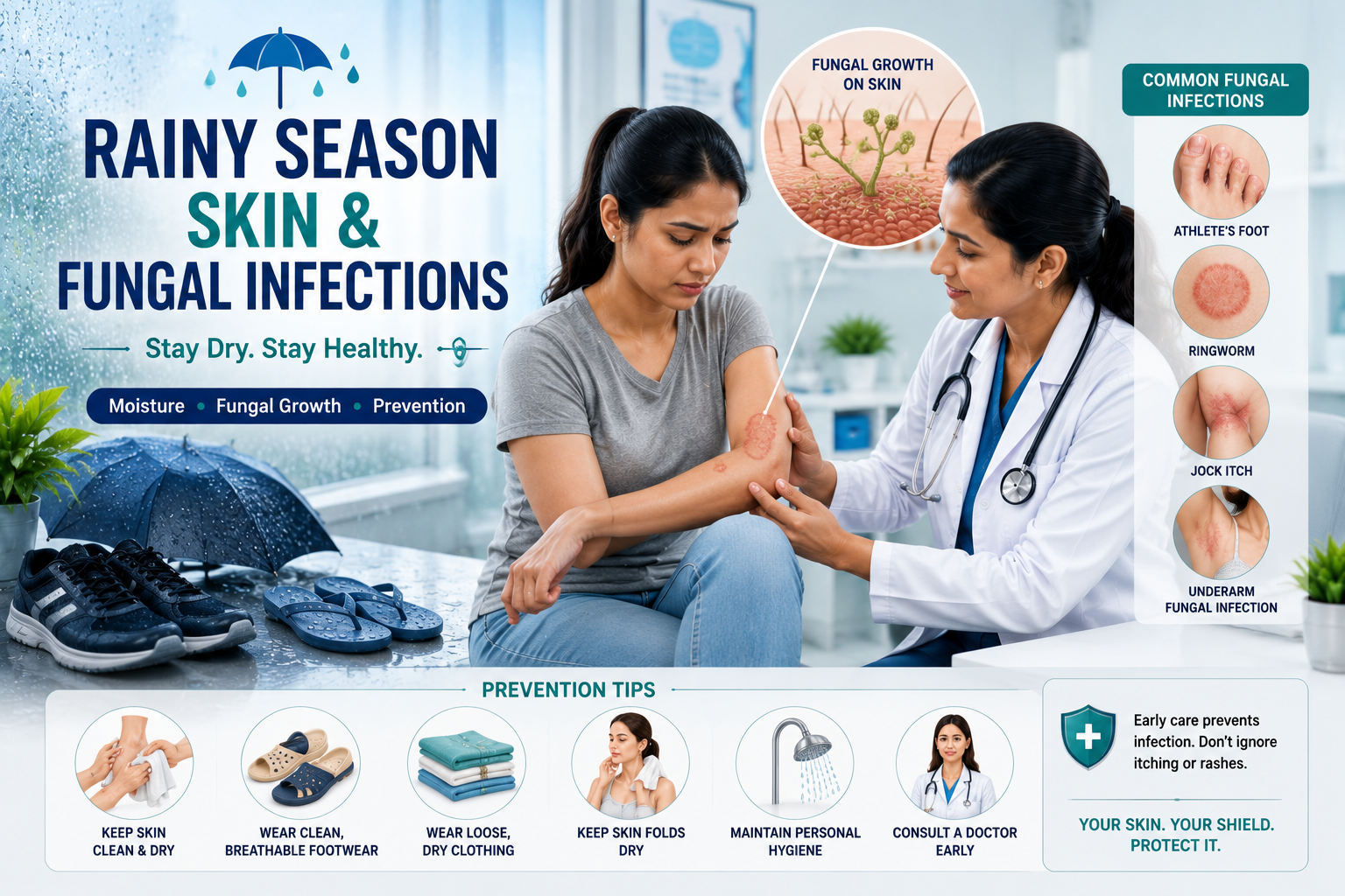Rainy Season Skin and Fungal Infections in Bengaluru - Tests to Consider